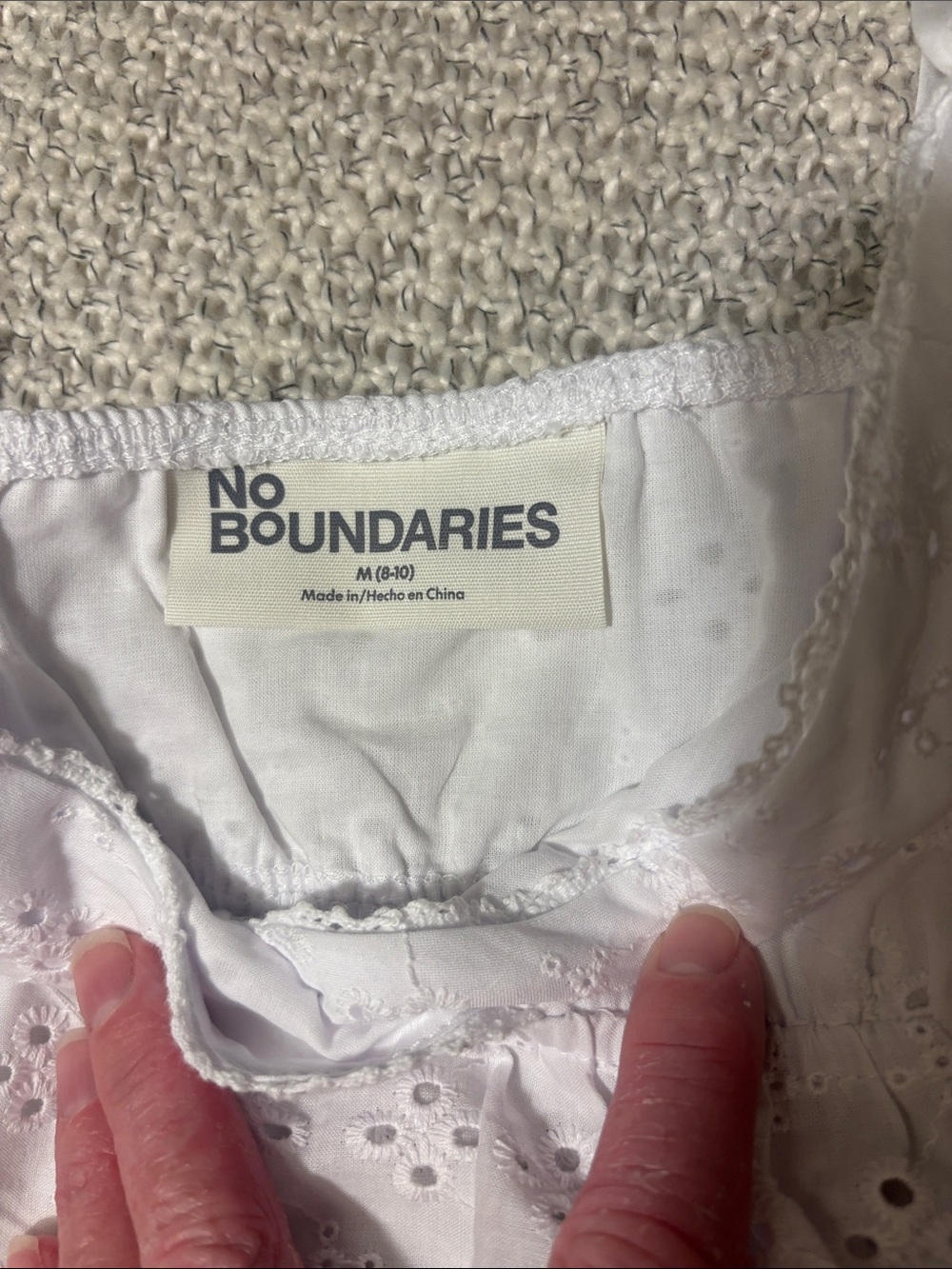White Eyelet Lace Camisole - Picture 2 of 9